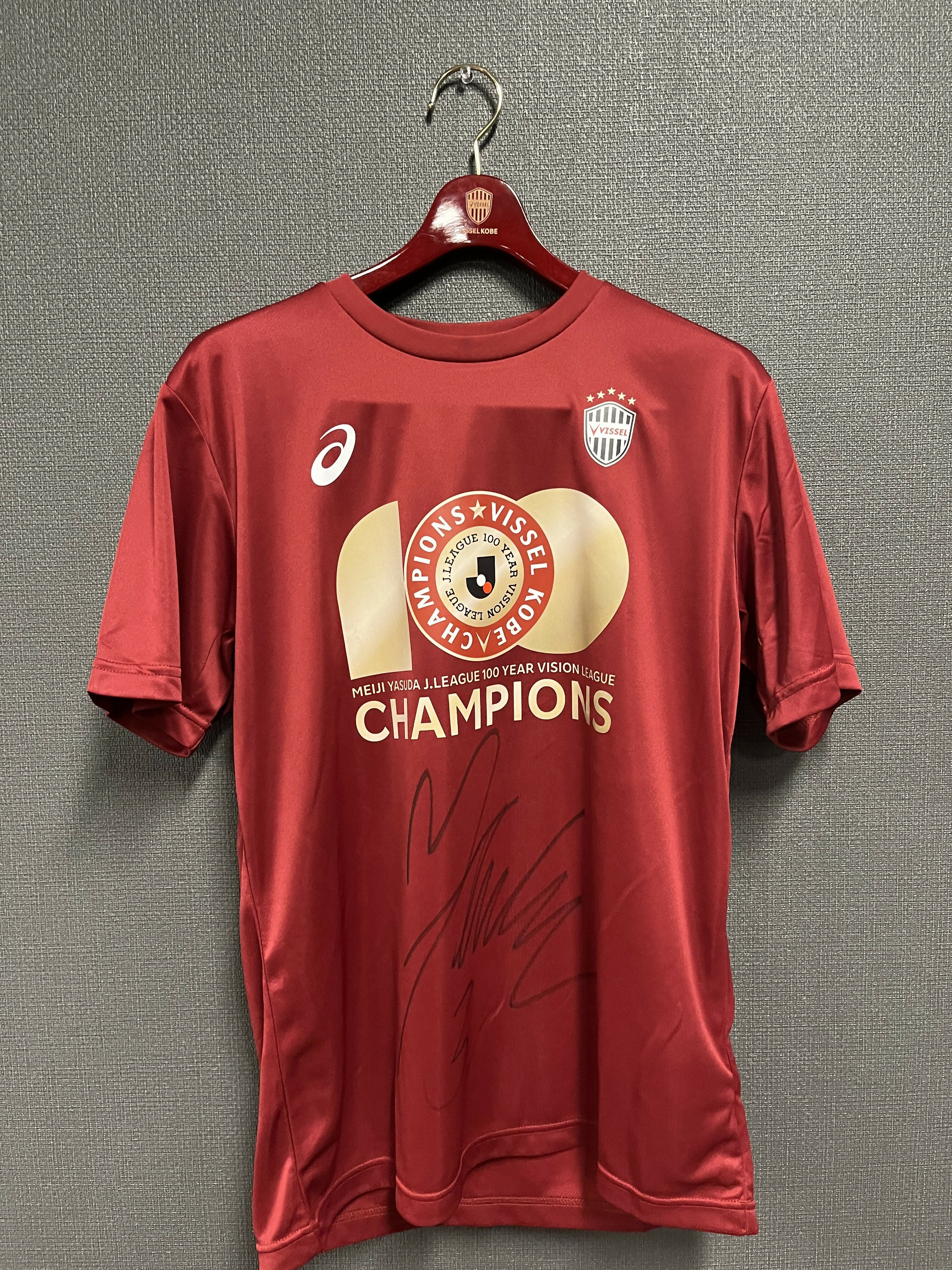 【#3 トゥーレル選手】J1百年構想リーグ優勝Tシャツ(直筆サイン入り・実着用)