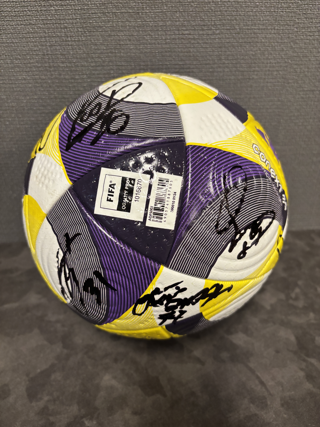 Vファーレン 公式球 2015年頃？ サインボール サッカー Jリーグ 貴重】V長崎サイン入りサッカーボール【匿名配送•送料無料