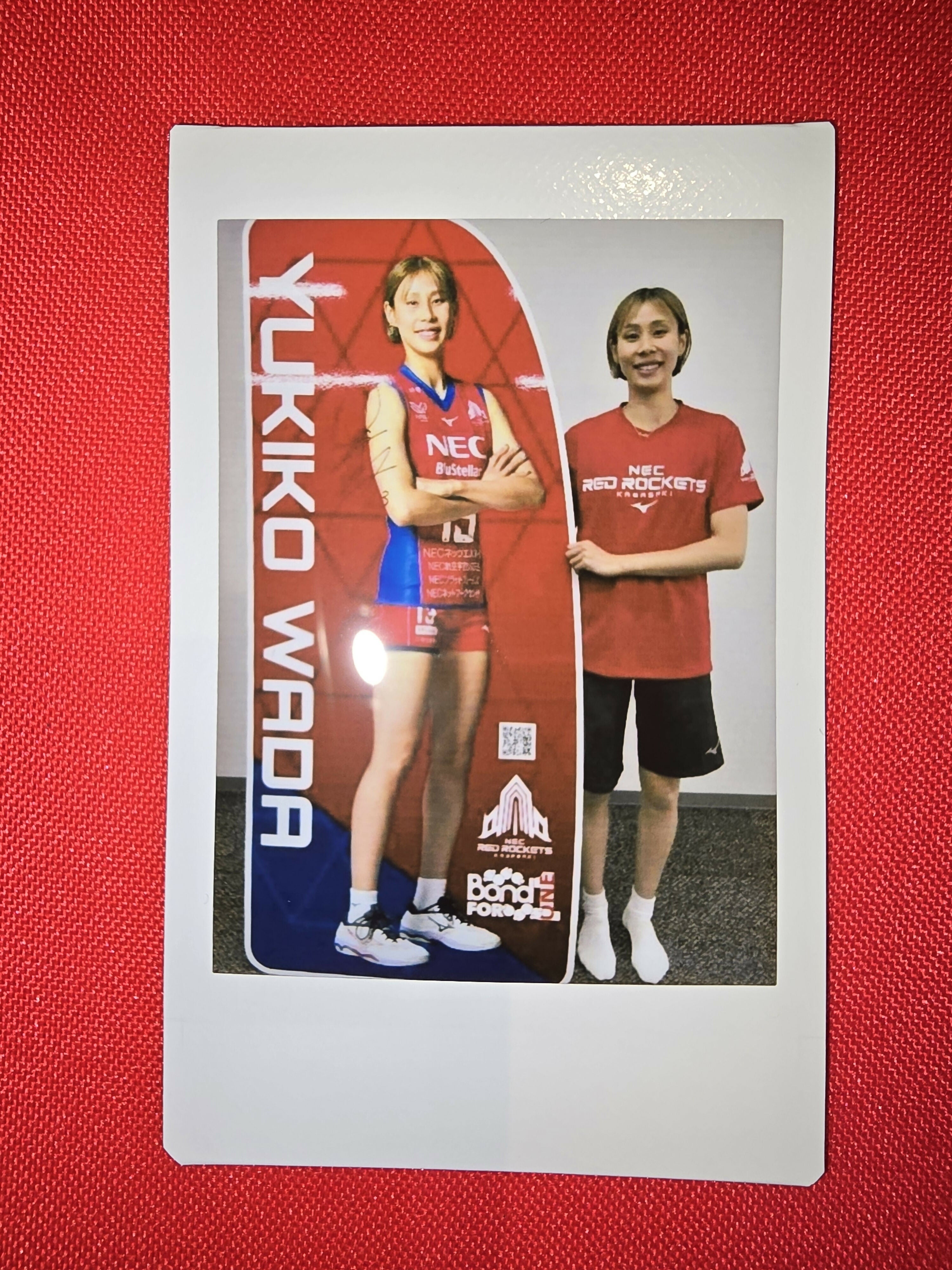 古*都様 NECレッドロケッツ和田由紀子選手直筆サイン入りミニポーチ 和田由紀子選手]2025-26シーズン等身大パネル(直筆サイン入り)(チェキ