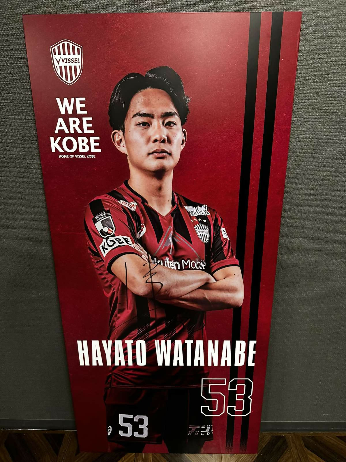 [#53 渡辺選手] 2026 プレイヤーロッカーパネル (直筆サイン入り・非売品)