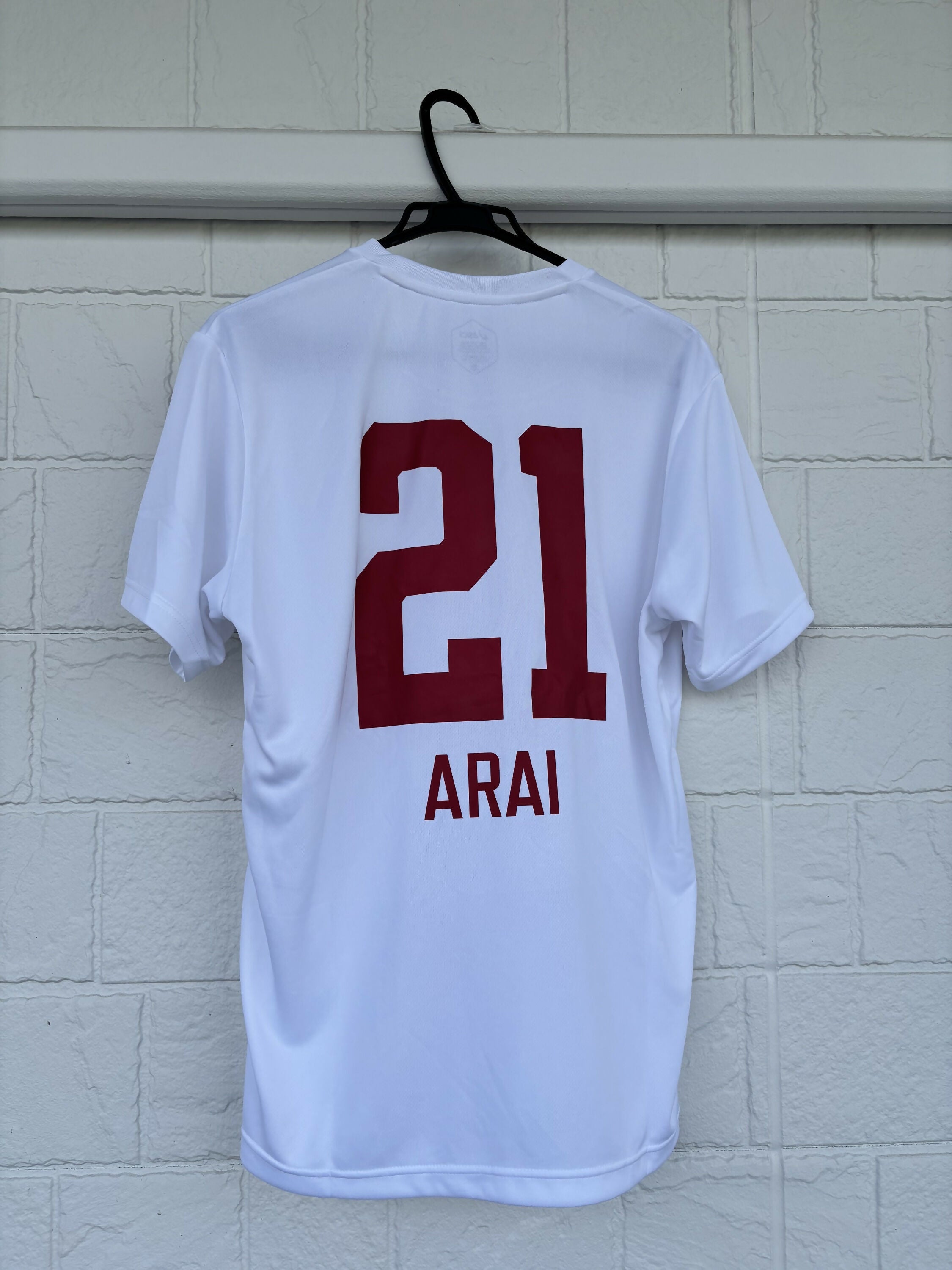 [#21新井選手]応援メッセージ入りTシャツ (直筆サイン入り・実使用・非売品)