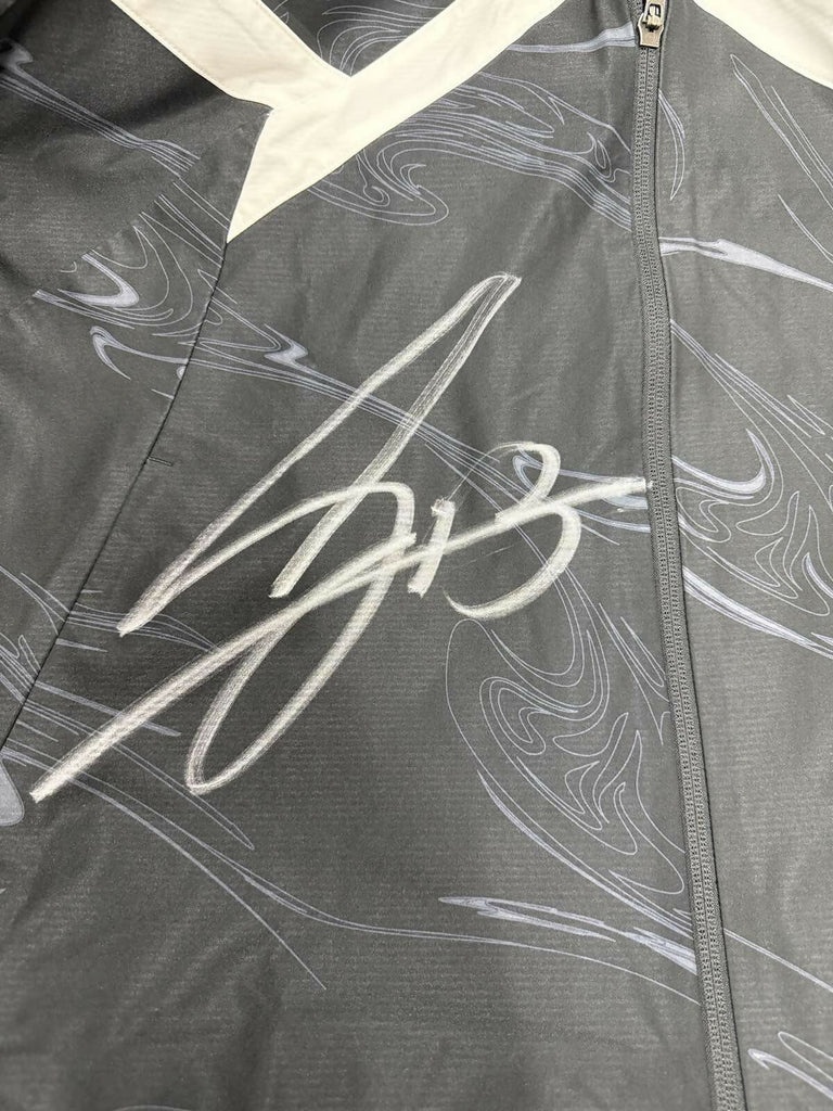 [#13佐々木選手]2023ピッチ入場時着用　ストレッチクロスグラフィックフーディージャケット(直筆サイン入り・実使用)