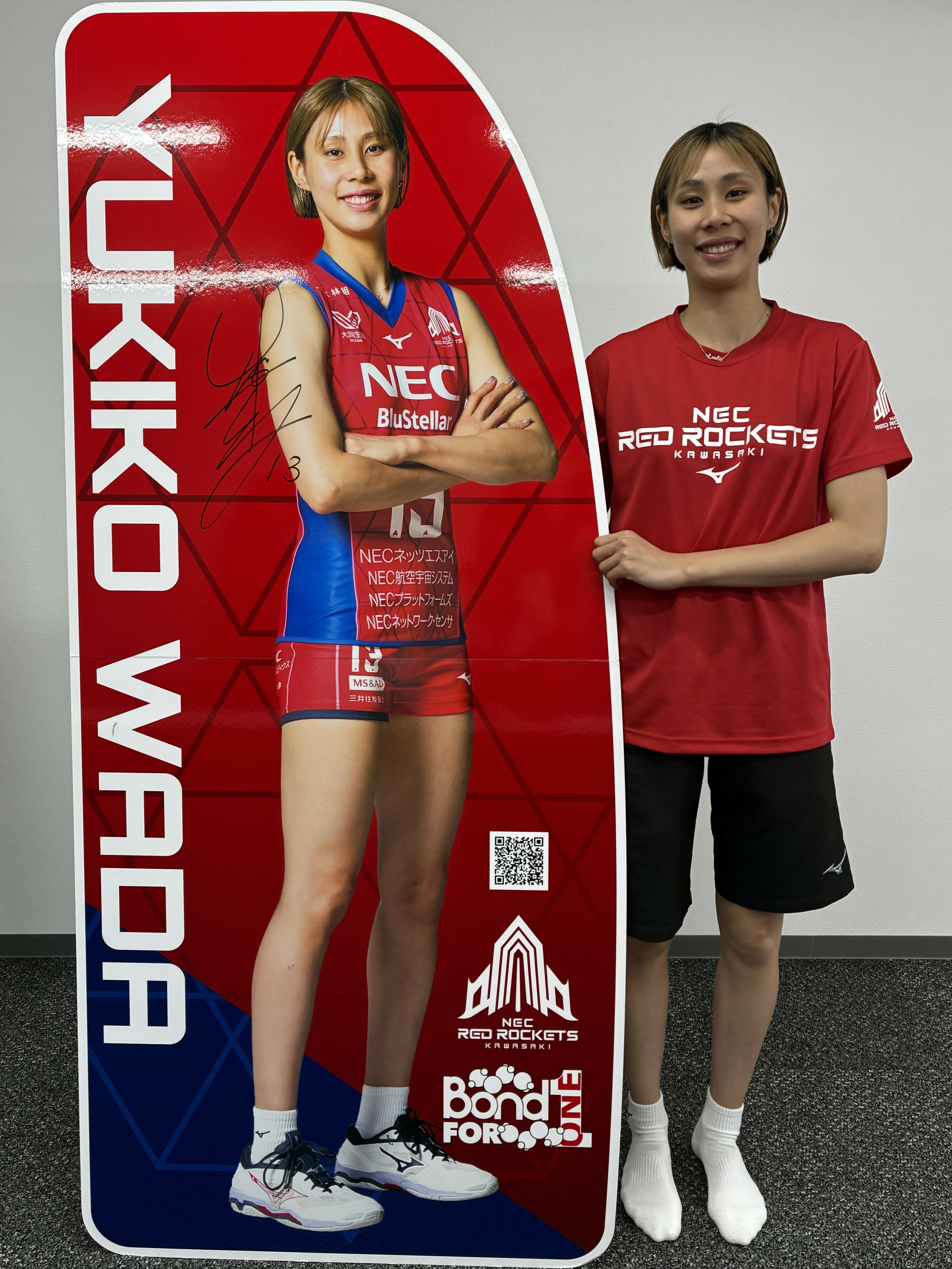 和田由紀子選手]2025-26シーズン等身大パネル(直筆サイン入り)(チェキ