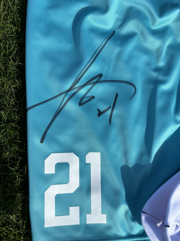 [#21 新井選手]【オーセン】30周年記念ユニフォームパンツ・ソックス GK 2nd (直筆サイン入り・撮影時着用)