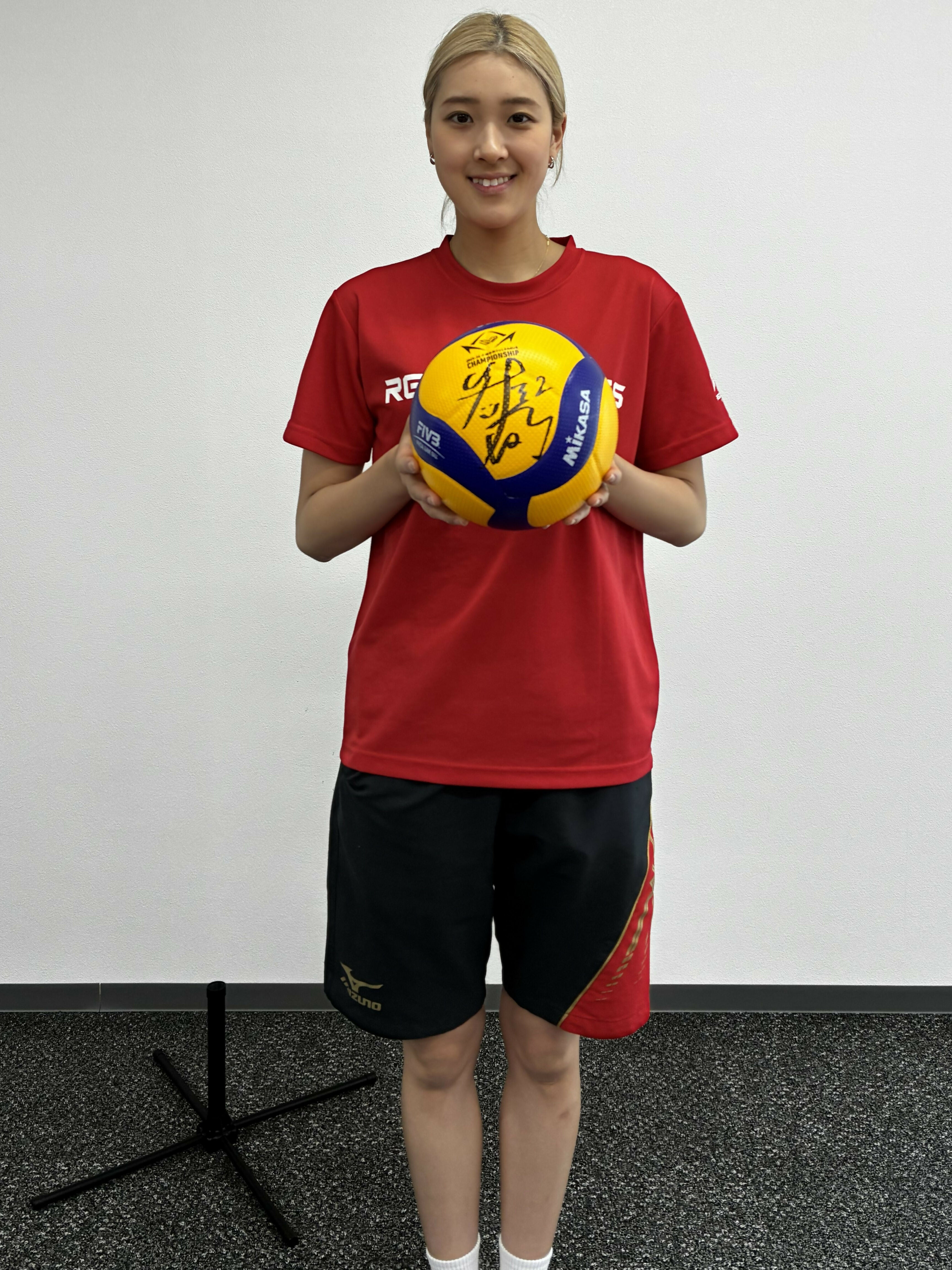 佐藤淑乃選手]2025-26シーズン公式戦試合球(直筆サイン入り)(チェキ付