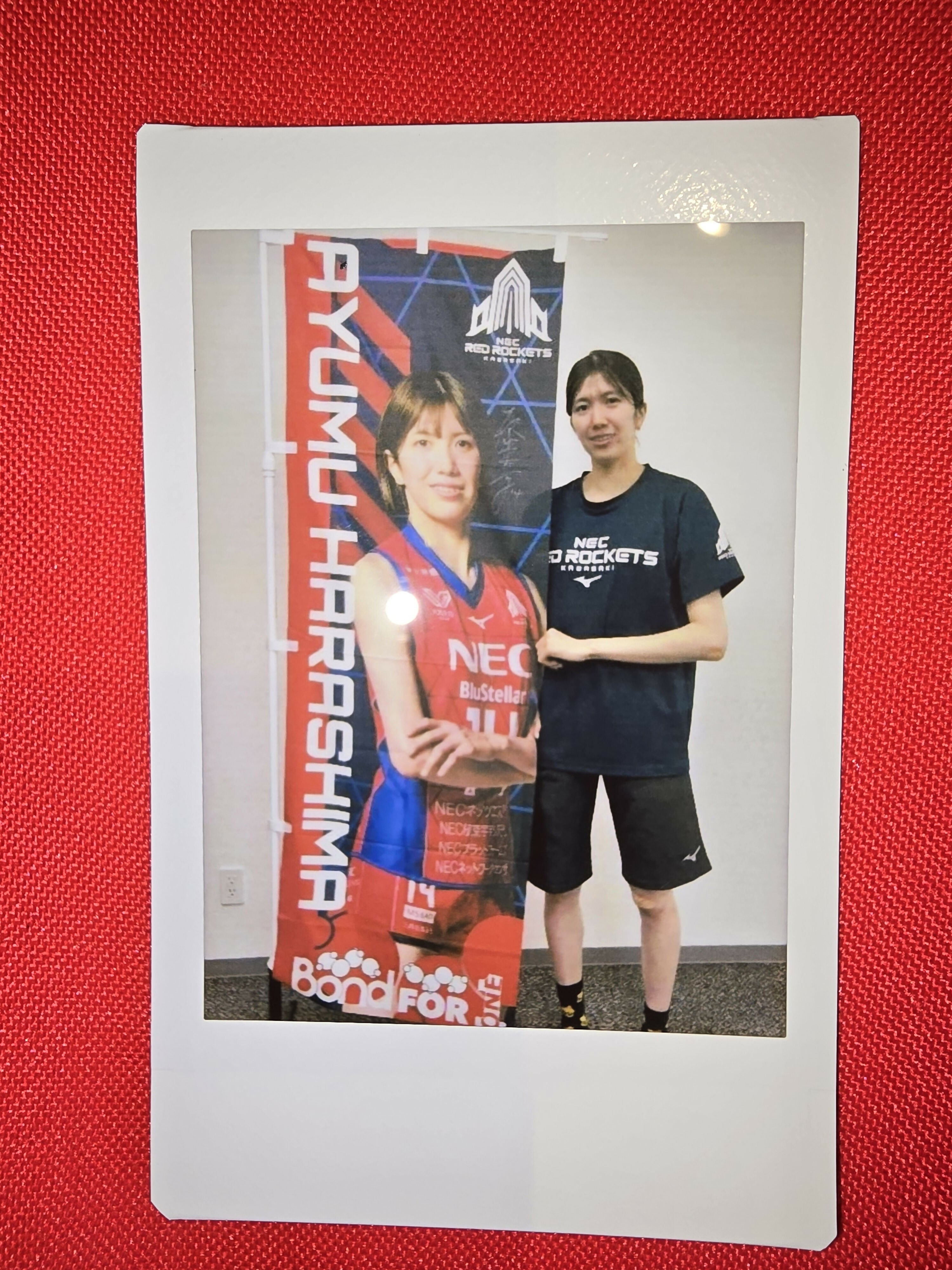 原嶋睦夢選手]2025-26シーズン選手のぼり(直筆サイン入り)(チェキ付