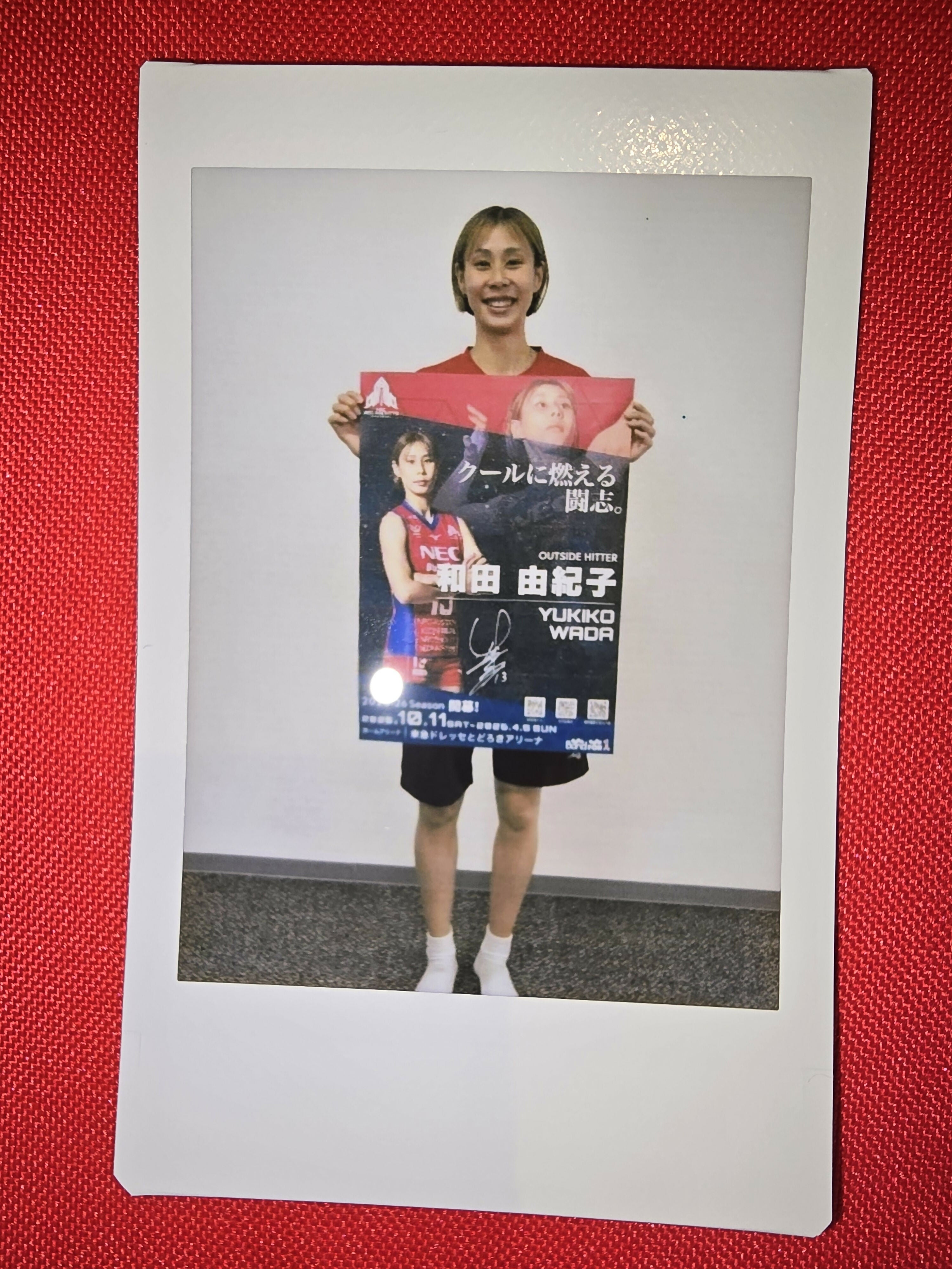 和田由紀子選手]2025-26シーズン選手ポスター(直筆サイン入り)(チェキ
