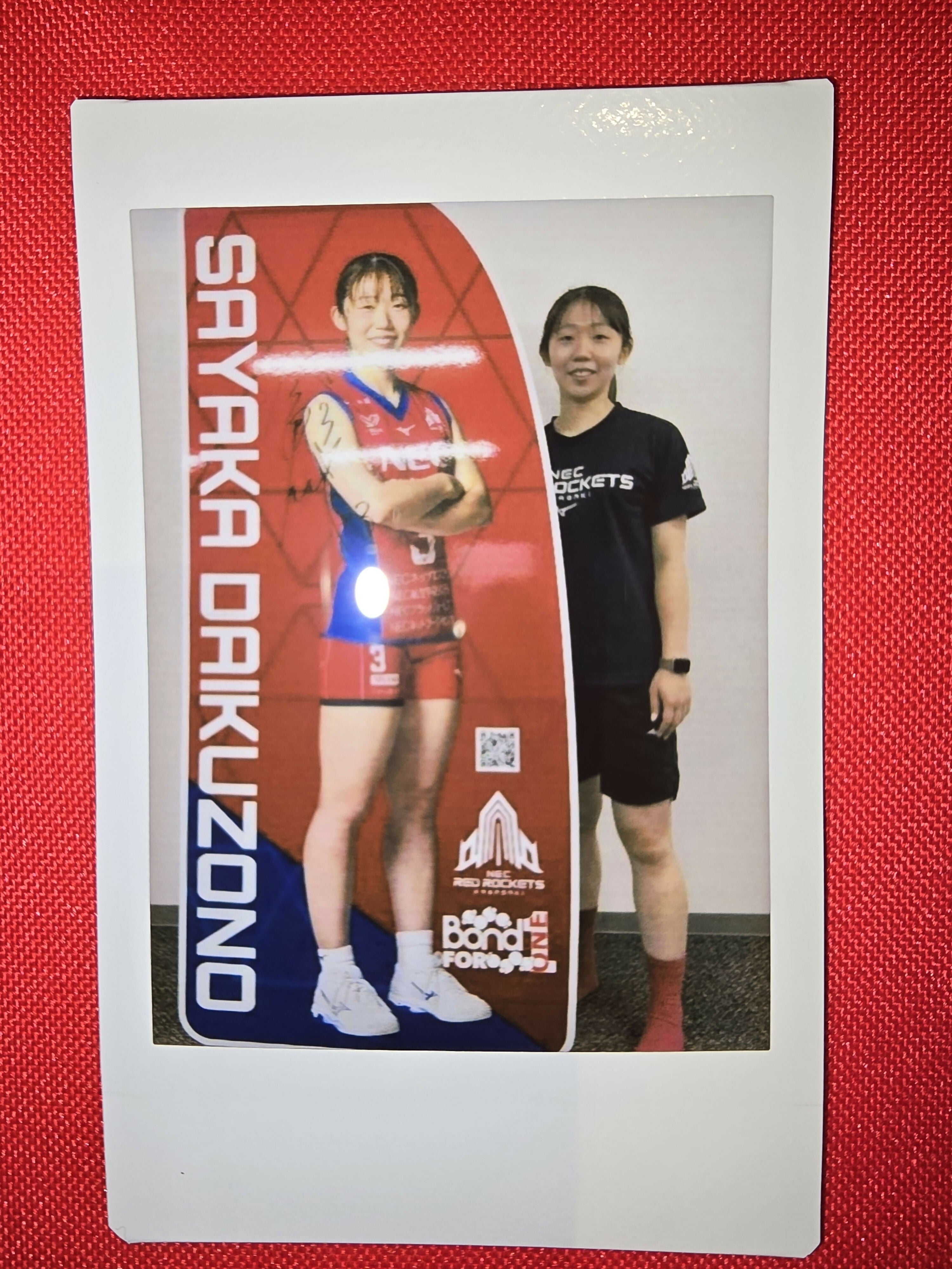 大工園彩夏選手]2025-26シーズン等身大パネル(直筆サイン入り)(チェキ