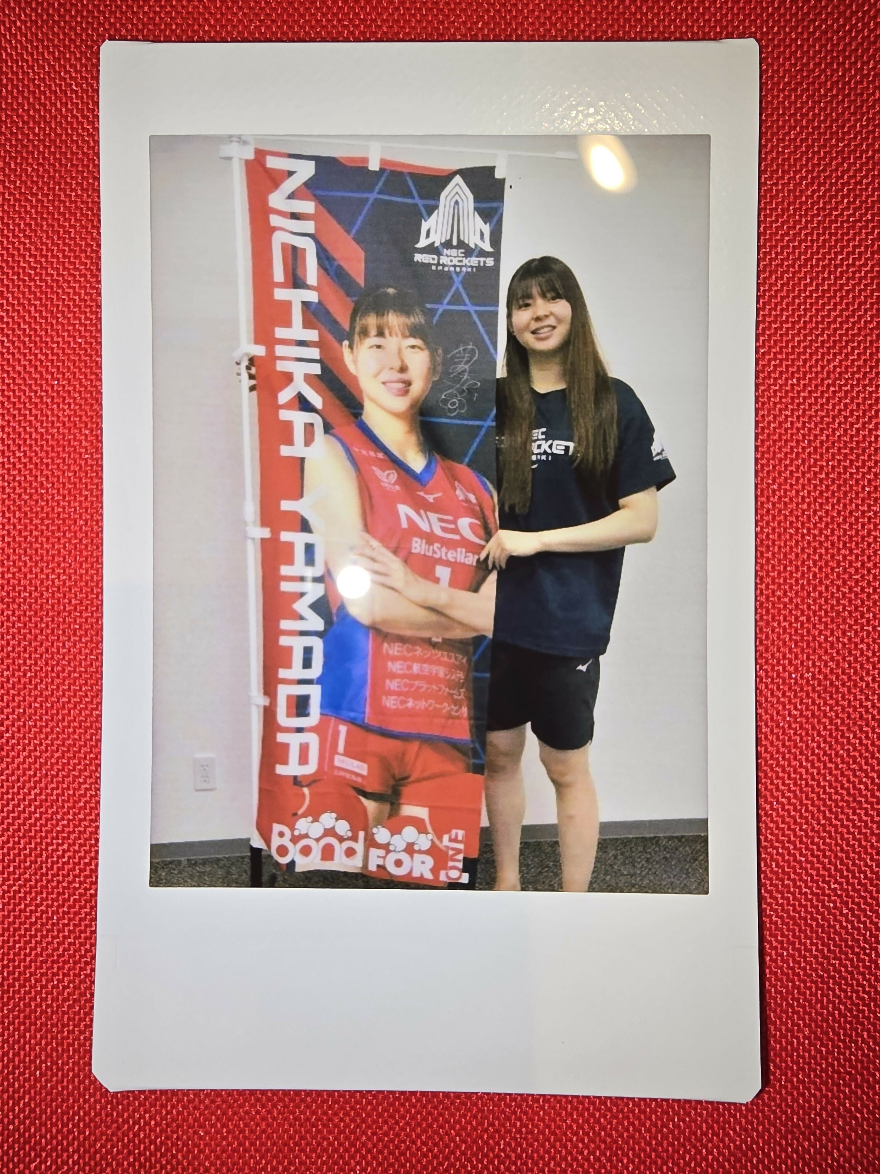 宮城天選手　サイン入り応援フラッグ のぼり 山田二千華選手]2025-26シーズン選手のぼり(直筆サイン入り)(チェキ付