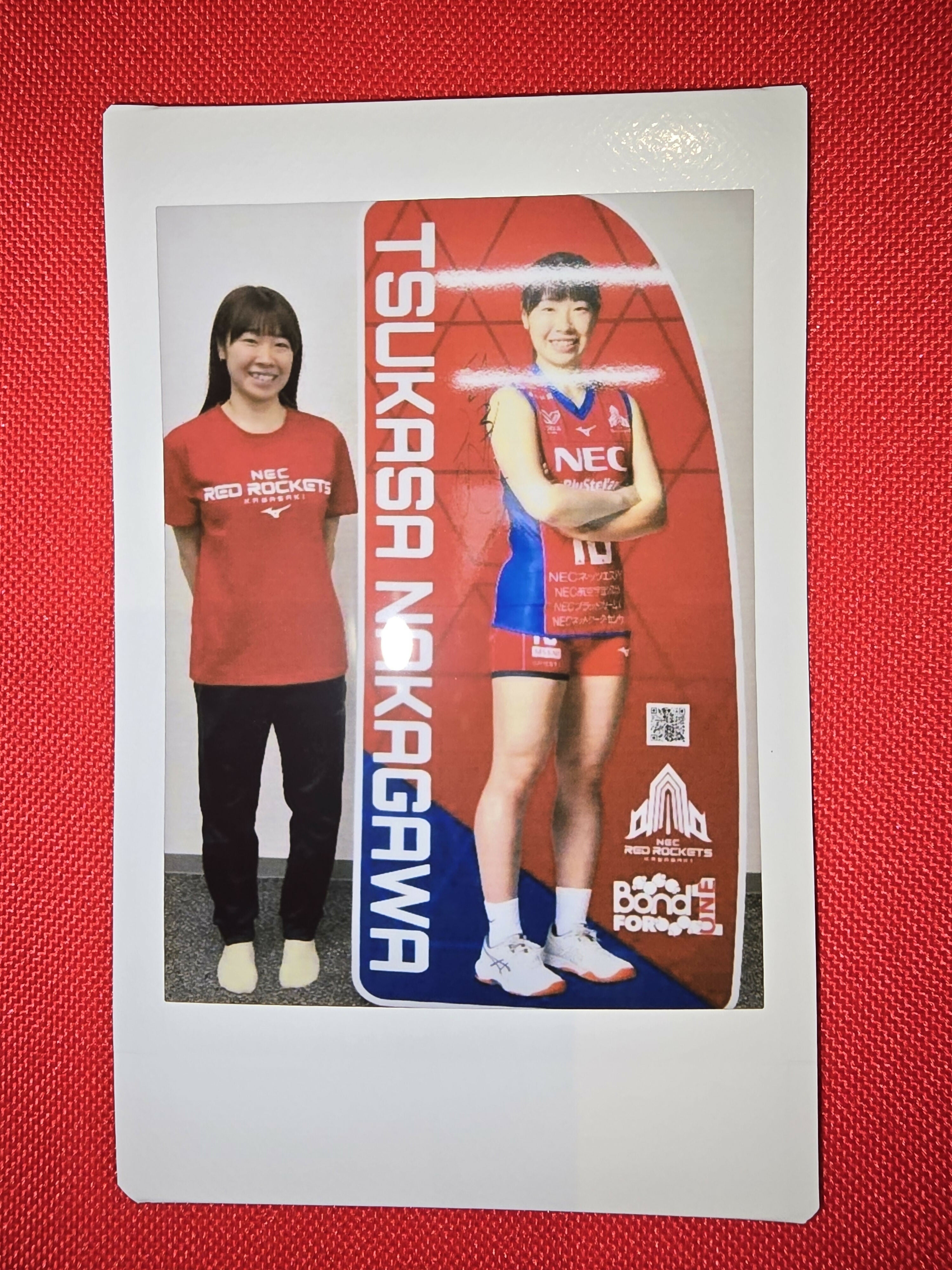 中川つかさ選手]2025-26シーズン等身大パネル(直筆サイン入り)(チェキ