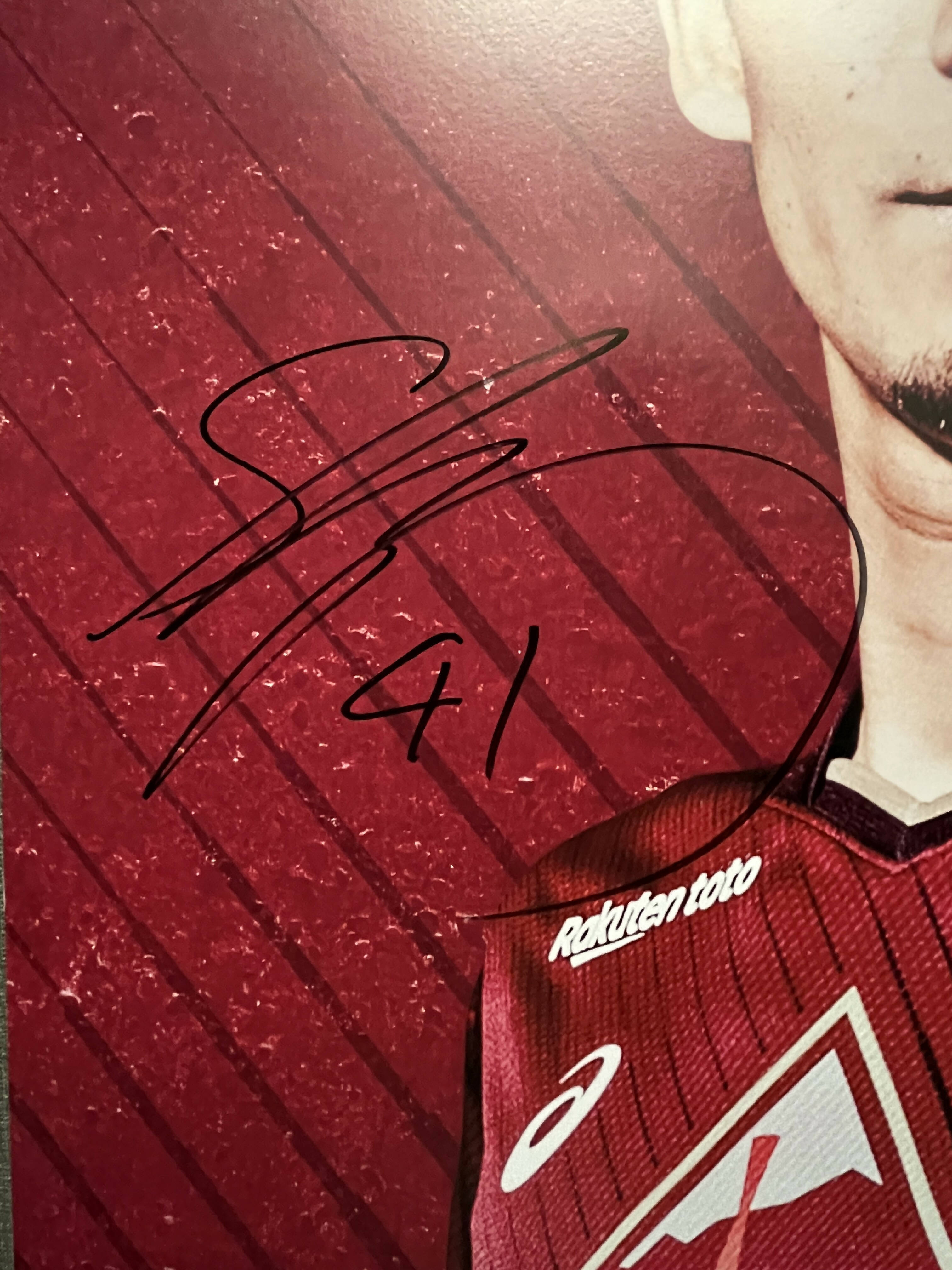 [#41 高橋選手] 2023 プレイヤーロッカーパネル (直筆サイン入り・非売品)