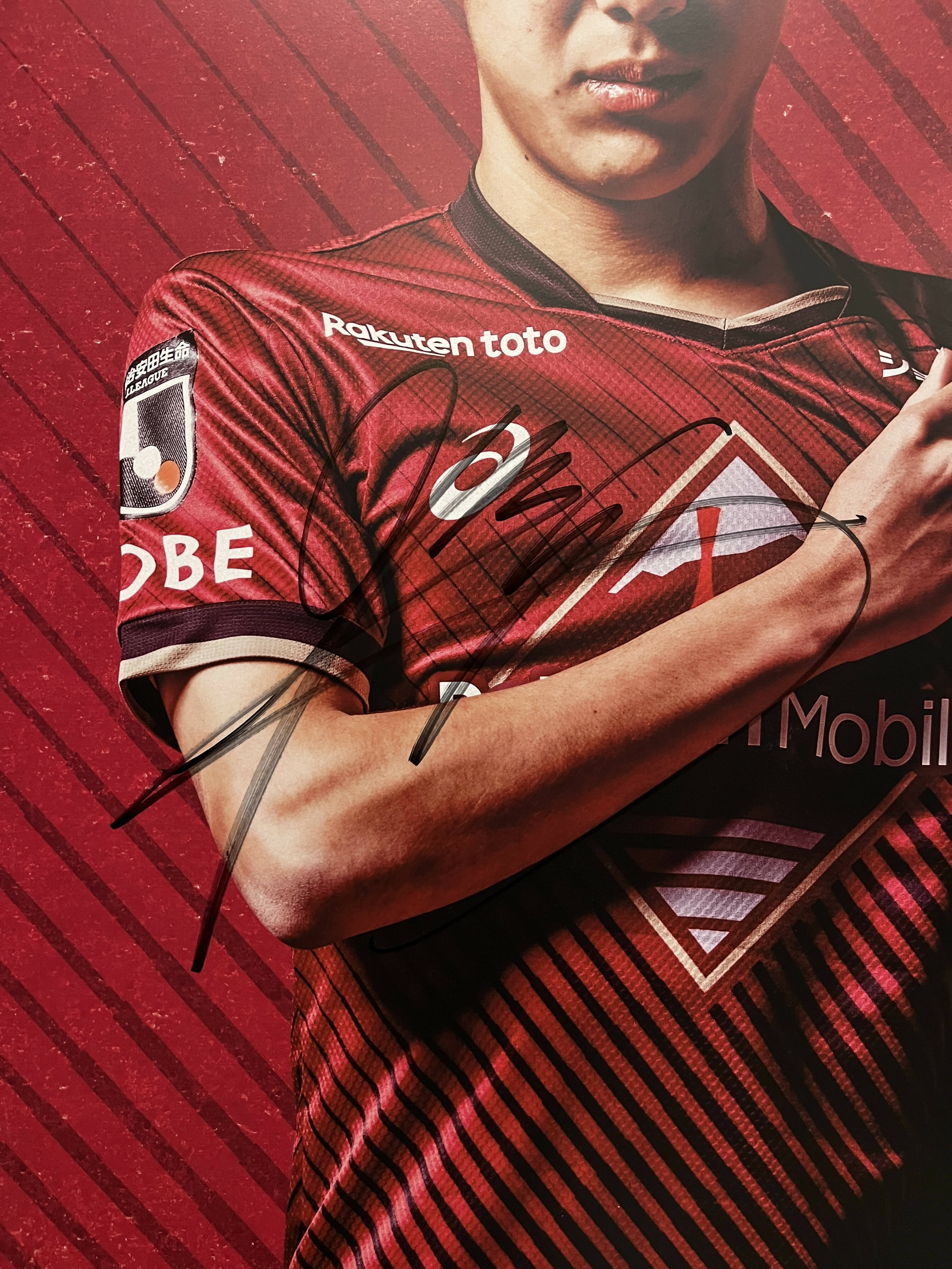 [#36 安達選手] 2023 プレイヤーロッカーパネル (直筆サイン入り・非売品)